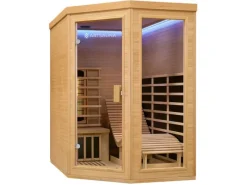 Artsauna Sitzbänke^Infrarotkabine Wärmekabine Esbjerg mit Triplex Heizsystem und Hemlockholz