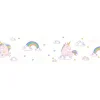 AS-Creation Bordüren^A.S. Création Borte selbstklebend Einhörner 5 m x 13 cm Rosa-Weiß