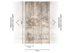 AS-Creation A.S. Création Fototapete Vlies Betonwand Vintage 159 cm x 280 cm Beige-Weiß FSC®