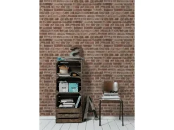 AS-Creation Dekorative Tapeten^A.S. Création Papiertapete Designbook Ziegelstein Rot-Braun FSC®