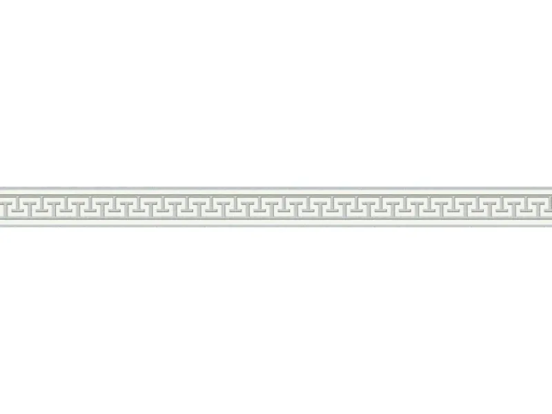 AS-Creation A.S. Création selbstklebende Bordüre Meander Grau-Weiß