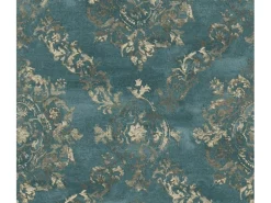 AS-Creation A.S. Création Vliestapete Barock Ornament Grün Blau Vintage FSC®