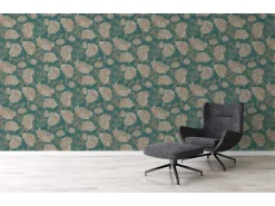 AS-Creation Dekorative Tapeten^A.S. Création Vliestapete Blumen Grün Gold