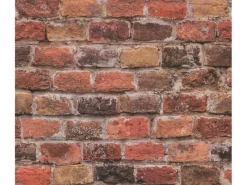 AS-Creation Dekorative Tapeten^A.S. Création Vliestapete Ziegelsteinmauer Used Look Rot 10,05 m x 0,53 m