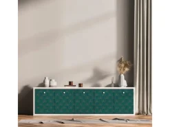 AS-Creation Bordüren^AS Creation Tapete Pop Up Panel Selbstklebend Retro 250 x 52 cm Petrol-Gold FSC®