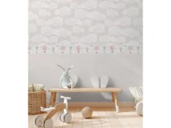 AS-Creation Klebefolien|Bordüren^A.S. Creation Vlies-Bordüre Ballons 5 m x 0,13 m Beige-Rosa-Blau FSC®