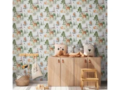 AS-Creation Dekorative Tapeten^A.S. Creation Vliestapete Waldtiere 10,05 m x 0,53 m Grün-Braun-Beige FSC®