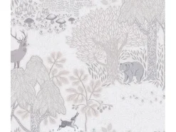 AS-Creation Klebefolien^A.S. Creation Vliestapete Waldtiere 10,05 m x 0,53 m Braun-Creme FSC®