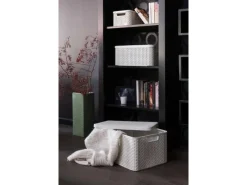 Curver Aufbewahrungsboxen Style 3-er Set Creme S + M + L