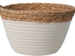 Aufbewahrungskorb 3-fach sortiert Ø 22 cm x 14 cm Natur