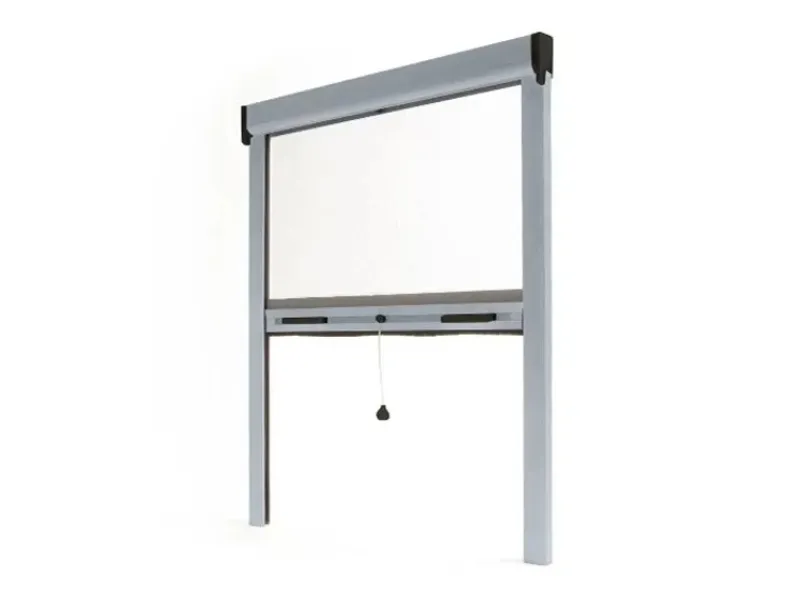 Avosdim Insektenschutzrollo Fenster & Tür Aluminium 150cm x 160cm Silbermetallic