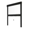 Avosdim Insektenschutz^Insektenschutzrollo Fenster & Tür Aluminium 125cm x 220cm Schwarz