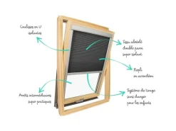 Avosdim Rollos|Plissees^Wabenplissee Für Velux Dachfenster Anthrazit 4 606 S06