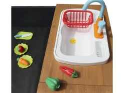 AXI Eckregale|Sitzbänke^Kelly Sandkasten mit Spielküchenzeile Anthrazit - Braun 180 x 115 x 22 cm