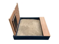 AXI Sandkasten Mandy Stauraum und Deckel Anthr. Braun 90 cm x 74 cm x 100 cm