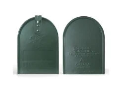 Banjado Tapezierzubehör^Amerikanischer Briefkasten Grün 48x22x16cm US Mailbox Letterbox Postkasten Stahl Pulverbeschichtet Motiv Florale Tapete