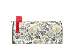 Banjado Tapezierzubehör^Amerikanischer Briefkasten Grün 48x22x16cm US Mailbox Letterbox Postkasten Stahl Pulverbeschichtet Motiv Florale Tapete