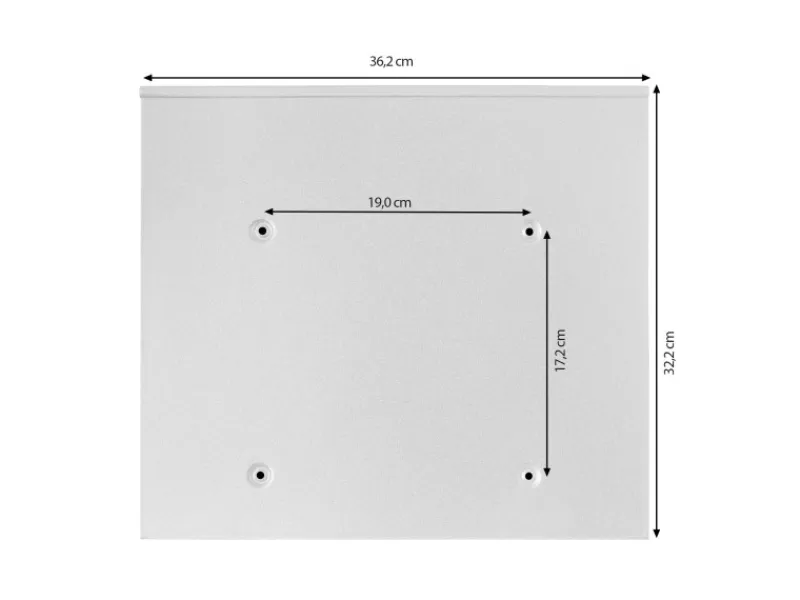 Banjado Briefkasten Weiß 36.2x32.2x10cm Groß / Inkl. Montagematerial & 2 Schlüsseln / Mit Namensschild Motiv Zwergenhausen