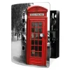 Banjado Garderoben^Design Schlüsselkasten Aus Edelstahl Für 10 Schlüssel 24x21,5x7cm Mit Magnetverschluss Motiv London Red Telephone