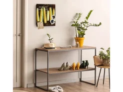 Banjado Schweberegale^Großer Schlüsselkasten Glas 30x30cm Schwarz Scharnier Rechts 50 Haken Beschreibbar Magnetisch Motiv Maiskolben