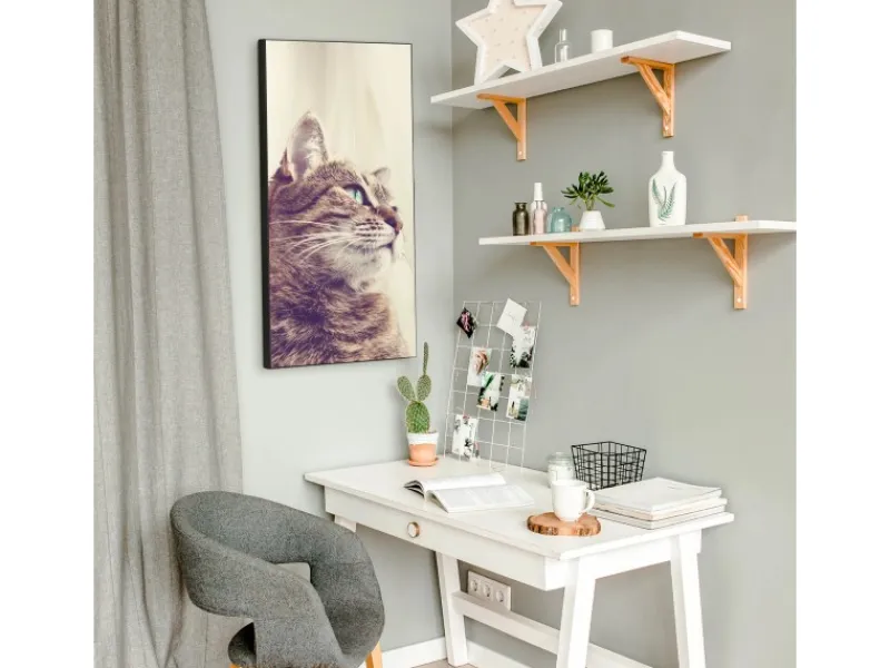 Banjado Magnettafel 37x78cm Magnetwand Schwarz Aus Metall Magnetpinnwand Pinnwand Inkl. 4 Magnete Motiv Holgerson