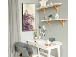 Banjado Magnettafel 37x78cm Magnetwand Schwarz Aus Metall Magnetpinnwand Pinnwand Inkl. 4 Magnete Motiv Holgerson