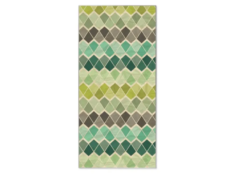 Banjado Magnettafel 37x78cm Magnetwand Silber Aus Metall Magnetpinnwand Pinnwand Inkl. 4 Magnete Motiv Vier Farben Grün