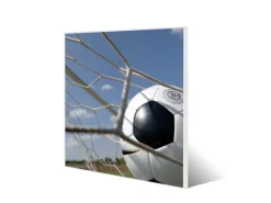 Banjado Wanddekoration|Pinnwände^Magnettafel 50x50cm Magnetwand Weiß Aus Metall Magnetpinnwand Pinnwand Inkl. 4 Magnete Motiv Fußball