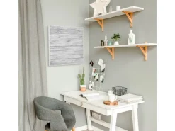 Banjado Magnettafel 50x50cm Magnetwand Weiß Aus Metall Magnetpinnwand Pinnwand Inkl. 4 Magnete Motiv Weiß Gebeizt