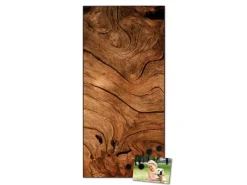 Banjado Magnettafel 37x78cm Magnetwand Schwarz Aus Metall Magnetpinnwand Pinnwand Inkl. 4 Magnete Motiv Trockenes Holz