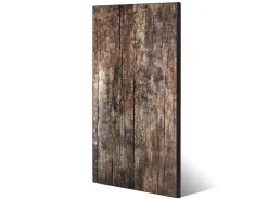 Banjado Magnettafel 37x78cm Magnetwand Schwarz Aus Metall Magnetpinnwand Pinnwand Inkl. 4 Magnete Motiv Altes Holz
