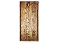 Banjado Wanddekoration|Pinnwände^Magnettafel 37x78cm Magnetwand Weiß Aus Metall Magnetpinnwand Pinnwand Inkl. 4 Magnete Motiv Geöltes Holz