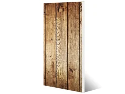 Banjado Wanddekoration|Pinnwände^Magnettafel 37x78cm Magnetwand Weiß Aus Metall Magnetpinnwand Pinnwand Inkl. 4 Magnete Motiv Geöltes Holz