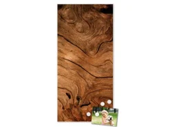 Banjado Wanddekoration|Pinnwände^Magnettafel 37x78cm Magnetwand Weiß Aus Metall Magnetpinnwand Pinnwand Inkl. 4 Magnete Motiv Trockenes Holz