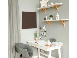 Banjado Pinnwände^Magnettafel 50x50cm Magnetwand Weiß Aus Metall Magnetpinnwand Pinnwand Inkl. 4 Magnete Motiv Schokobraun