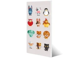 Banjado Magnettafel 37x78cm Magnetwand Weiß Aus Metall Magnetpinnwand Pinnwand Inkl. 4 Magnete Motiv Freunde