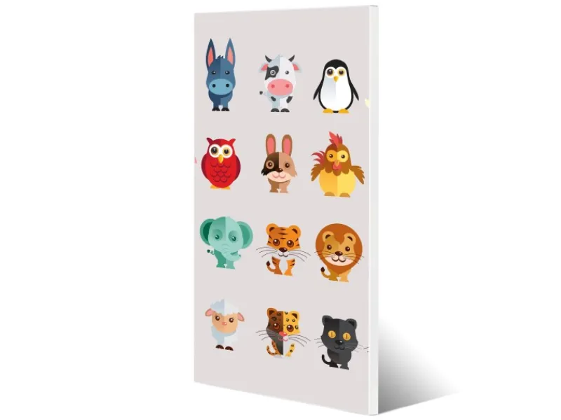 Banjado Magnettafel 37x78cm Magnetwand Weiß Aus Metall Magnetpinnwand Pinnwand Inkl. 4 Magnete Motiv Freunde