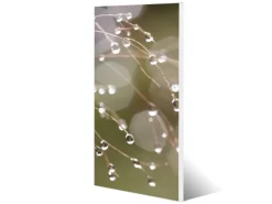 Banjado Magnettafel 37x78cm Magnetwand Weiß Aus Metall Magnetpinnwand Pinnwand Inkl. 4 Magnete Motiv Tau Auf Zweigen