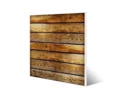 Banjado Magnettafel 50x50cm Magnetwand Weiß Aus Metall Magnetpinnwand Pinnwand Inkl. 4 Magnete Motiv Holzbretter