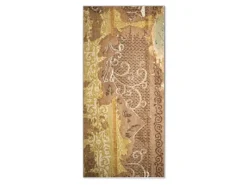 Banjado Pinnwände^Magnettafel 37x78cm Magnetwand Silber Aus Metall Magnetpinnwand Pinnwand Inkl. 4 Magnete Motiv Alte Tapeten