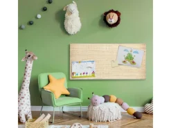 Banjado Magnettafel 78x37cm Magnetwand Silber Aus Metall Magnetpinnwand Pinnwand Inkl. 4 Magnete Motiv Bretter