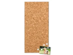 Banjado Magnettafel 37x78cm Magnetwand Silber Aus Metall Magnetpinnwand Pinnwand Inkl. 4 Magnete Motiv Kork