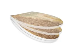 Banjado Tapezierzubehör^Premium Toilettendeckel Mit Absenkautomatik WC-Sitz Soft Close Hygienischer Klodeckel Duroplast Mit Motiv Alte Tapeten
