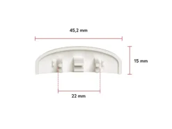 Bauheld Fenster Wasserschlitzkappen 25 bis 30 mm 30 Stück Ral 9003