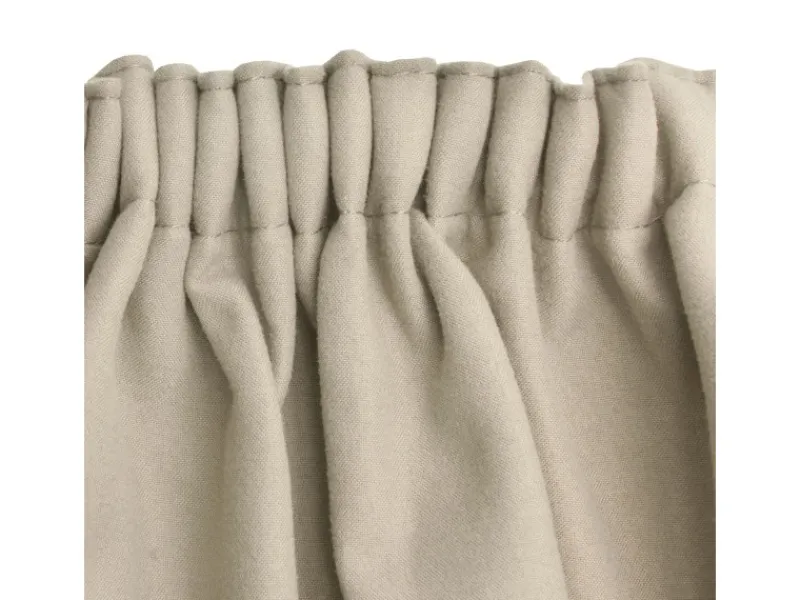 Beautissu Amelie TK Vorhang mit Kräuselband 140x245cm 2tlg