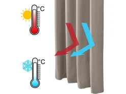 Beautissu Amelie TO Vorhang mit Öse 140x245cm 2tlg