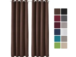 Beautissu Amelie TO Vorhang mit Öse 140x245cm 2tlg