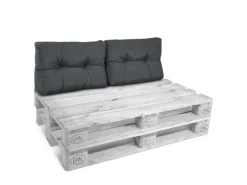 Beautissu Kissen^ECO Style Palettenkissen Rücken 60x40x10cm 2tlg