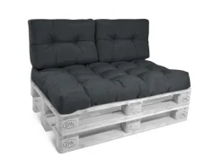 Beautissu Kissen^ECO Style Palettenkissen Rücken 60x40x10cm 2tlg