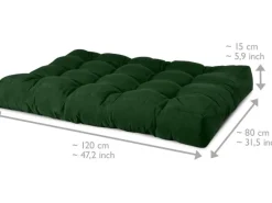 Beautissu ECO Style Palettenkissen Sitz 120x80x15cm + Rücken 1tlg